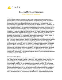 Stonewall National Monument Yourguides Tour Stops Transcript