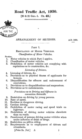 Road Traffic Act, 1930. [20 & 21 GEO
