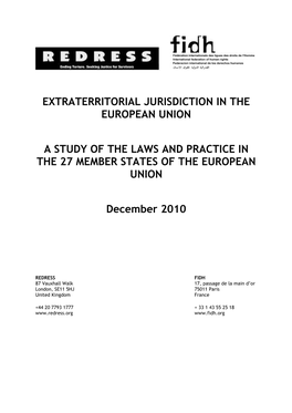 Extraterritorial Jurisdiction in the European Union