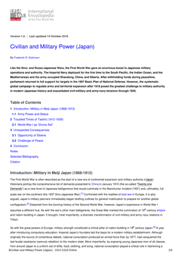 Civilian and Military Power (Japan) | International Encyclopedia of The
