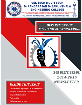 Newsletter 2014-15