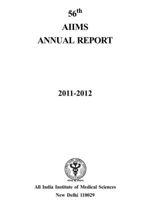 56 Aiims Annual Report