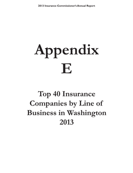 Top 40 Insurance Companies