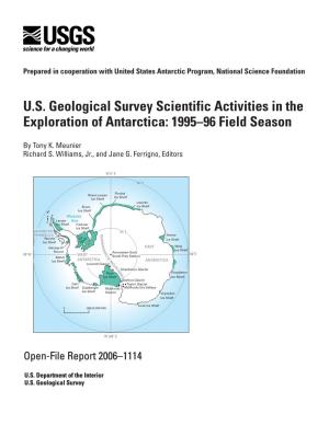 US Geological Survey Scientific Activities in the Exploration Of