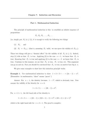 Chapter 7. Induction and Recursion