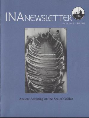 Ancient Seafaring on the Sea of Galilee INANEWSLETTER~ Volume 18, No