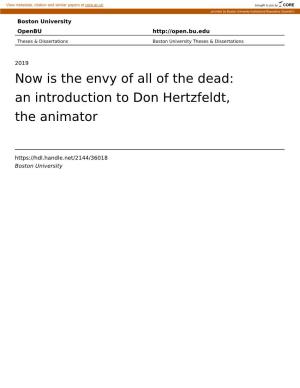 An Introduction to Don Hertzfeldt, the Animator