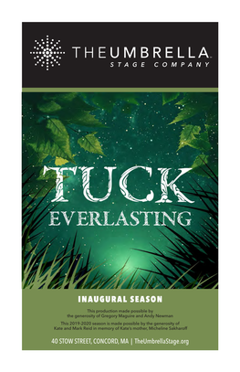 Playbill: Tuck Everlasting