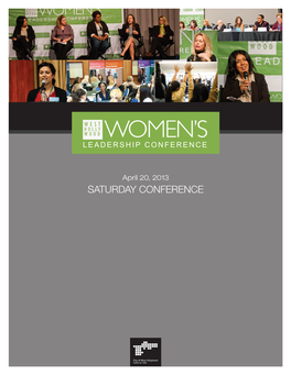 Saturday Conference WLC at a Glance