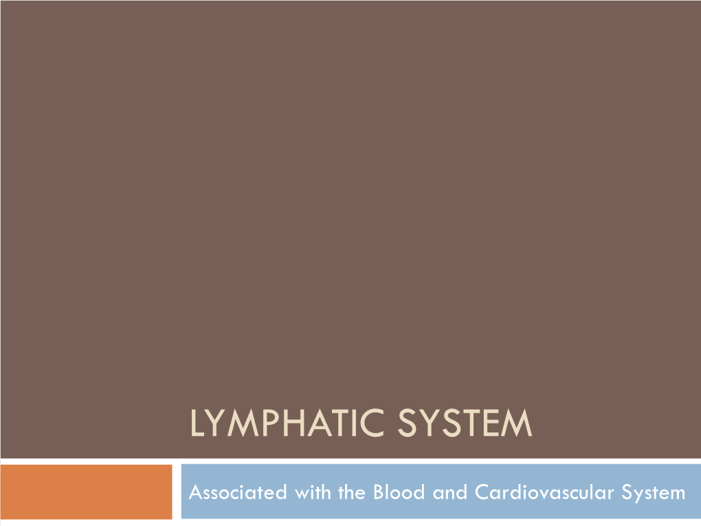 Lymphatic System