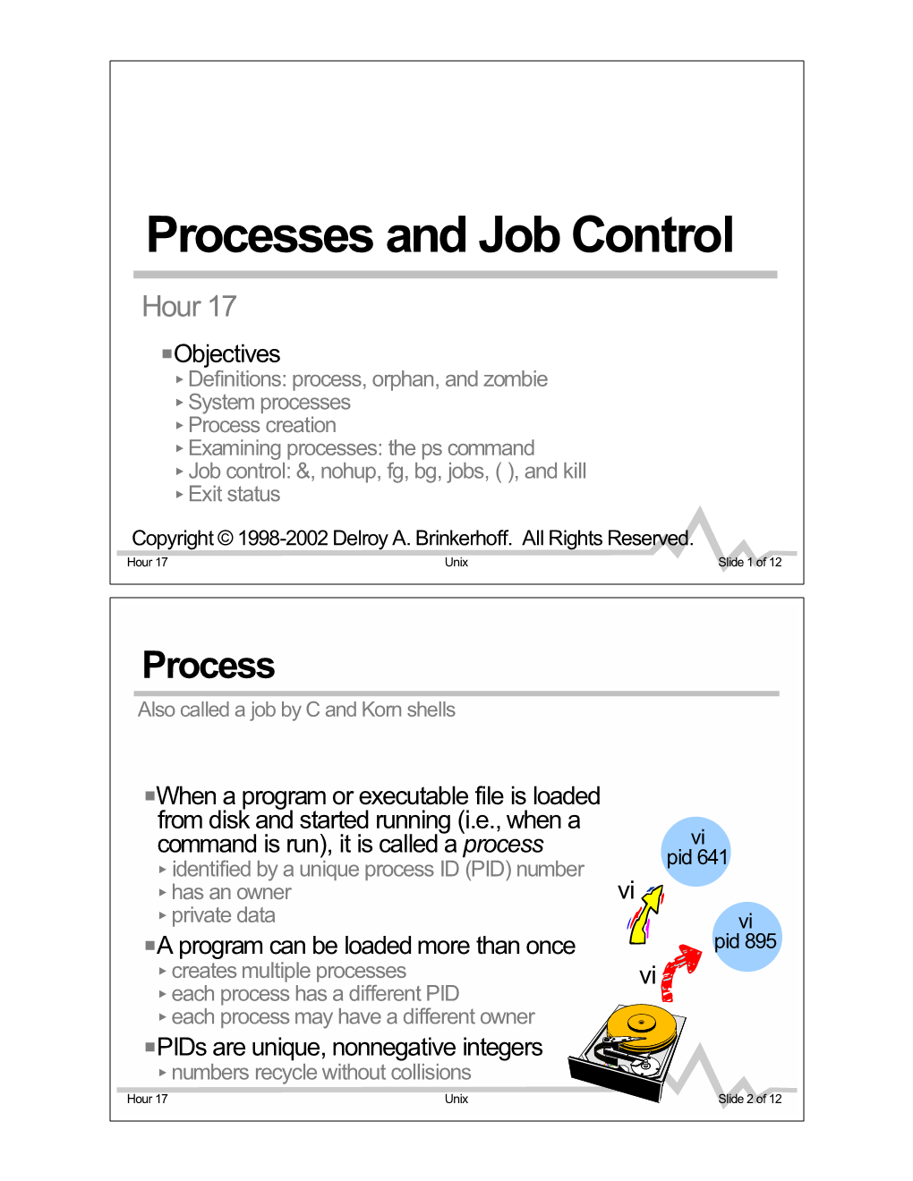 Processes and Job Control