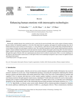 Enhancing Human Emotions with Interoceptive Technologies