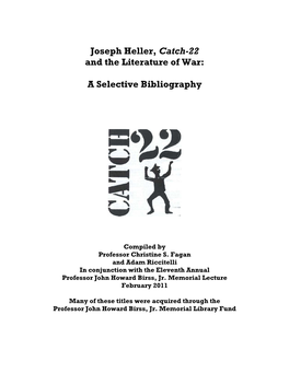 Joseph Heller, Catch-22 and the Literature of War: a Selective