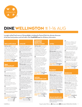 Dine Wellington 1–16 Aug