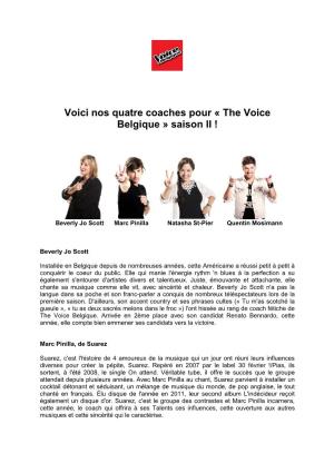 The Voice Belgique » Saison II !