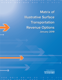 AASHTO Matrix of Surface Transportation Revenue Options