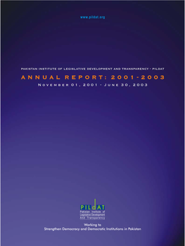 Annual Report 2001-2003.Cdr