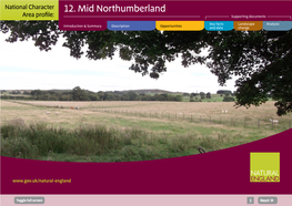 12. Mid Northumberland Area Profile: Supporting Documents