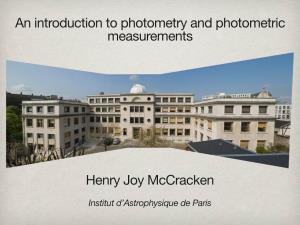 An Introduction to Photometry and Photometric Measurements Henry