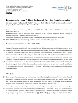 Integration Between X-Band Radar and Buoy Sea State Monitoring