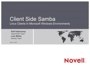 Client Side Samba Linux Clients in Microsoft Windows Environments