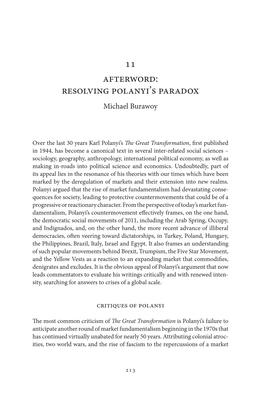 Resolving Polanyi's Paradox