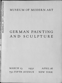 German Painting and Sculpiture