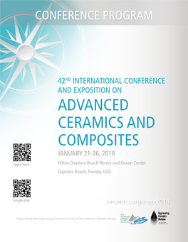 Advanced Ceramics and Composites January 21-26, 2018