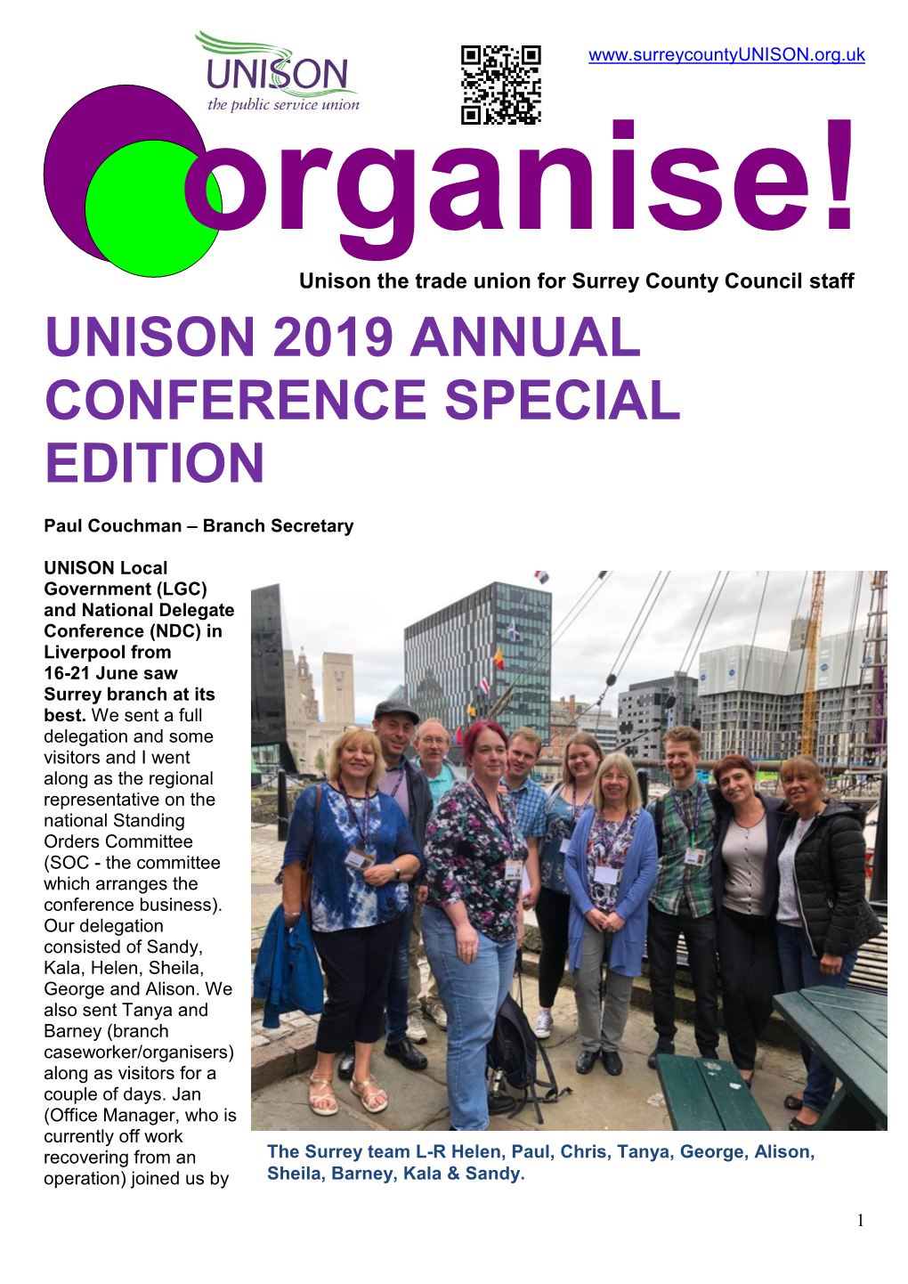 Unison 2019 Annual Conference Special Edition