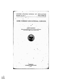 United States Bureau of Education Some Foreign