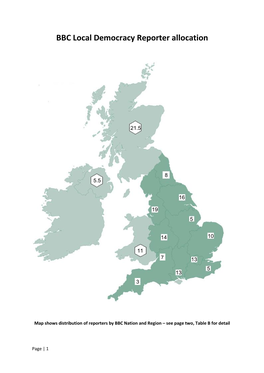 BBC Local Democracy Reporter Allocation