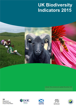 UK Biodiversity Indicators 2015