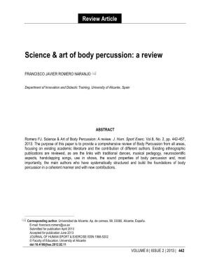 Science & Art of Body Percussion