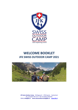 Camp Welcome Booklet