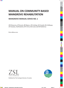 Manual on Community-Based Mangrove Rehabilitation 1 25 25 50 , 40 50 , 40 50