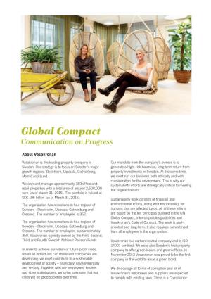 Global Compact Communication on Progress