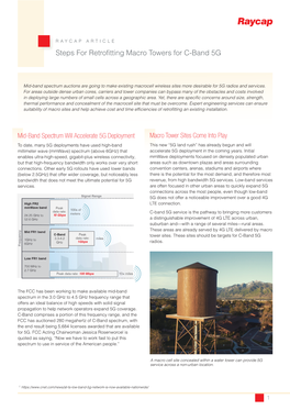 Steps for Retrofitting Macro Towers for C-Band 5G