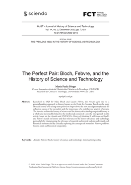 Bloch, Febvre, and the History of Science and Technology