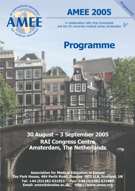2005 Conference Programme
