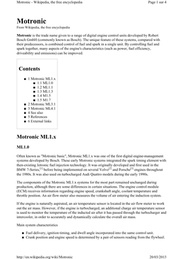 Motronic - Wikipedia, the Free Encyclopedia Page 1 Sur 4