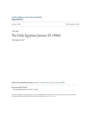 The Daily Egyptian, January 29, 1986D