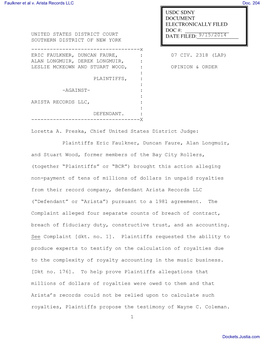 Defendant's Motion to Exclude the Expert Report of Wayne