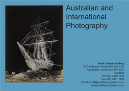 Australian and International Photography
