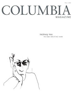 1 Toc.Indd 1 9/19/12 4:22 PM in THIS ISSUE COLUMBIA MAGAZINE
