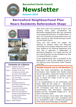 Barrowford Parish Council Newsletter