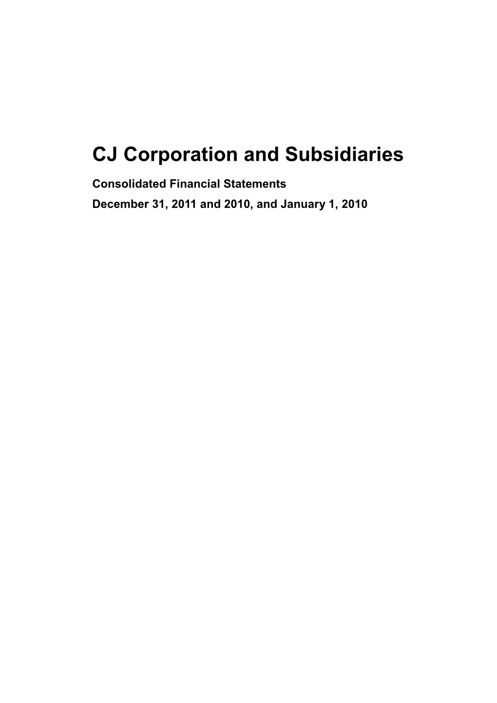 CJ Corporation and Subsidiaries