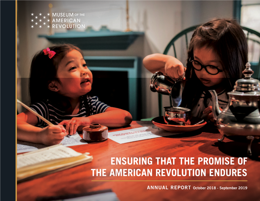 Ensuring That the Promise of the American Revolution Endures