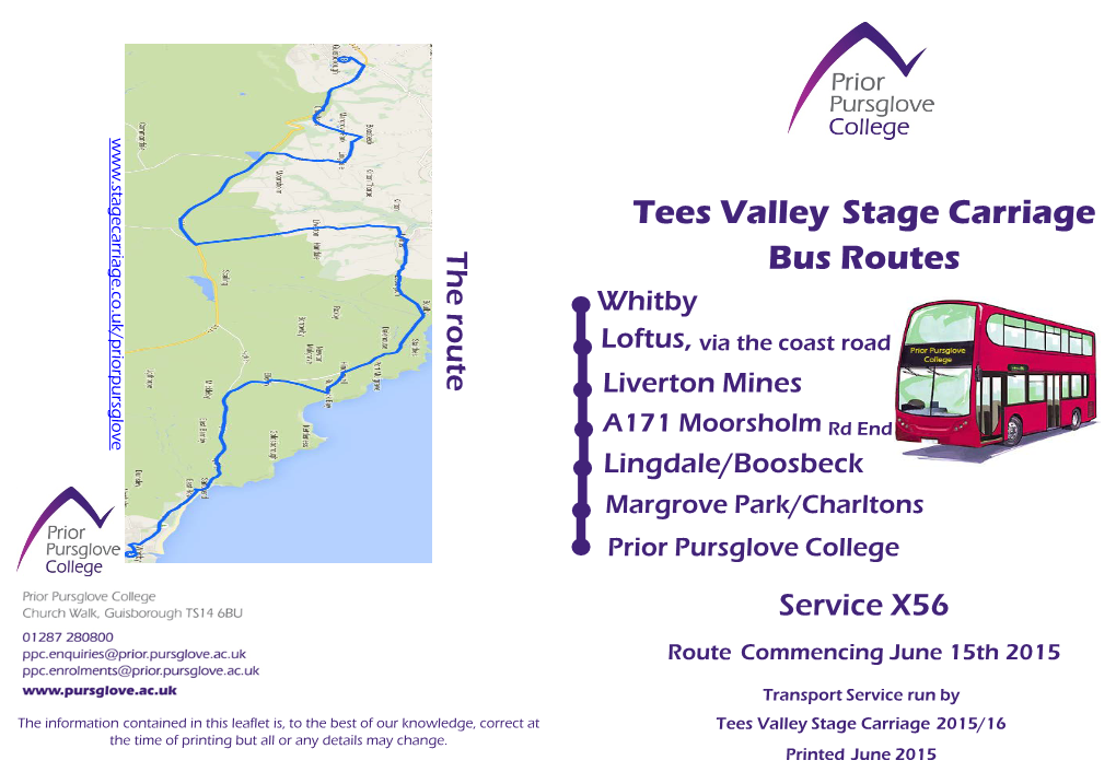 Tees Valley Stage Carriage Bus Routes