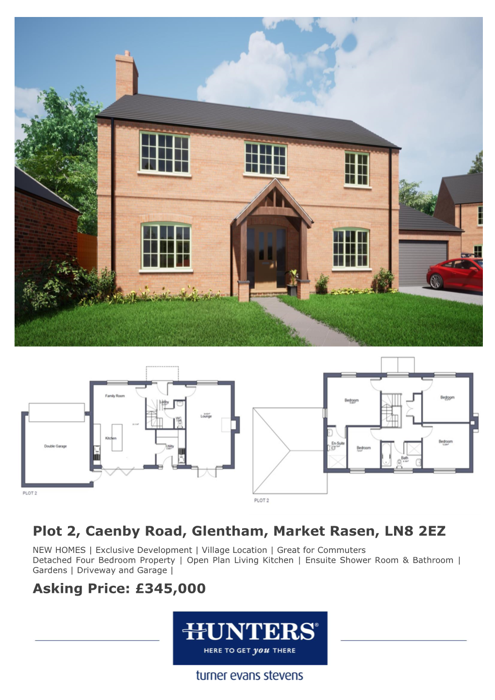 Plot 2, Caenby Road, Glentham, Market Rasen, LN8 2EZ Asking Price