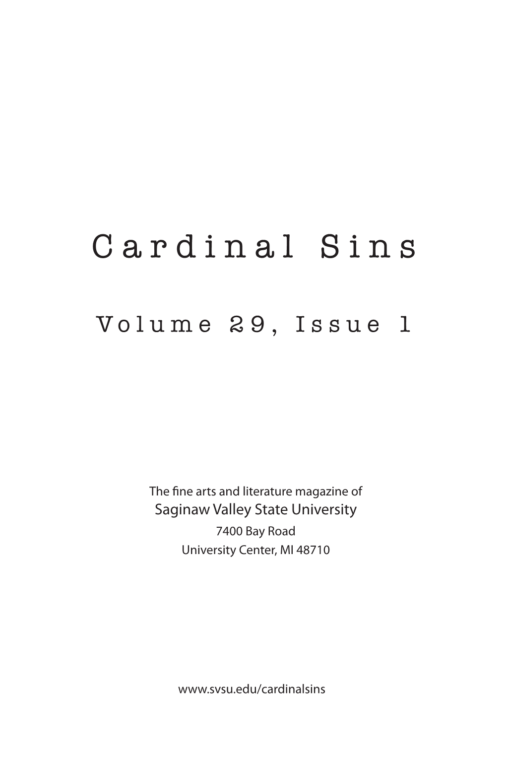 Cardinal Sins